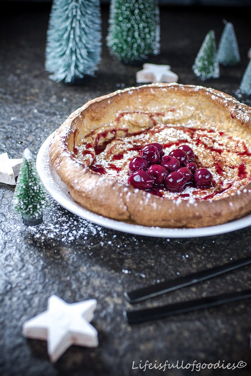 Zimt Dutch Baby mit Glühweinkirschen und ein undankbarer Tag für Foodblogger