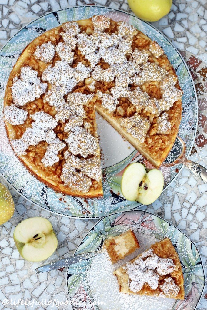 Apfelkäsekuchen mit Knusperkruste | Life Is Full Of Goodies