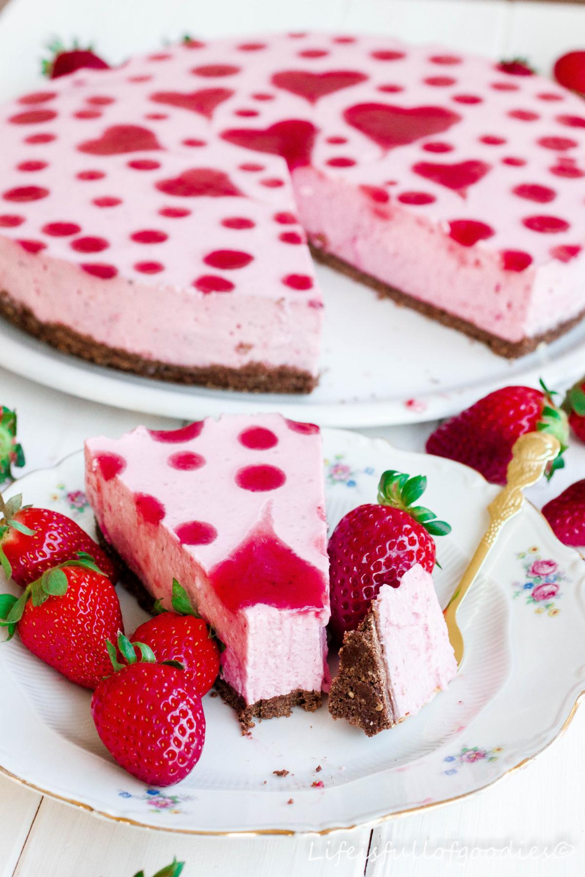 Herziger Erdbeer Joghurt Kuchen
