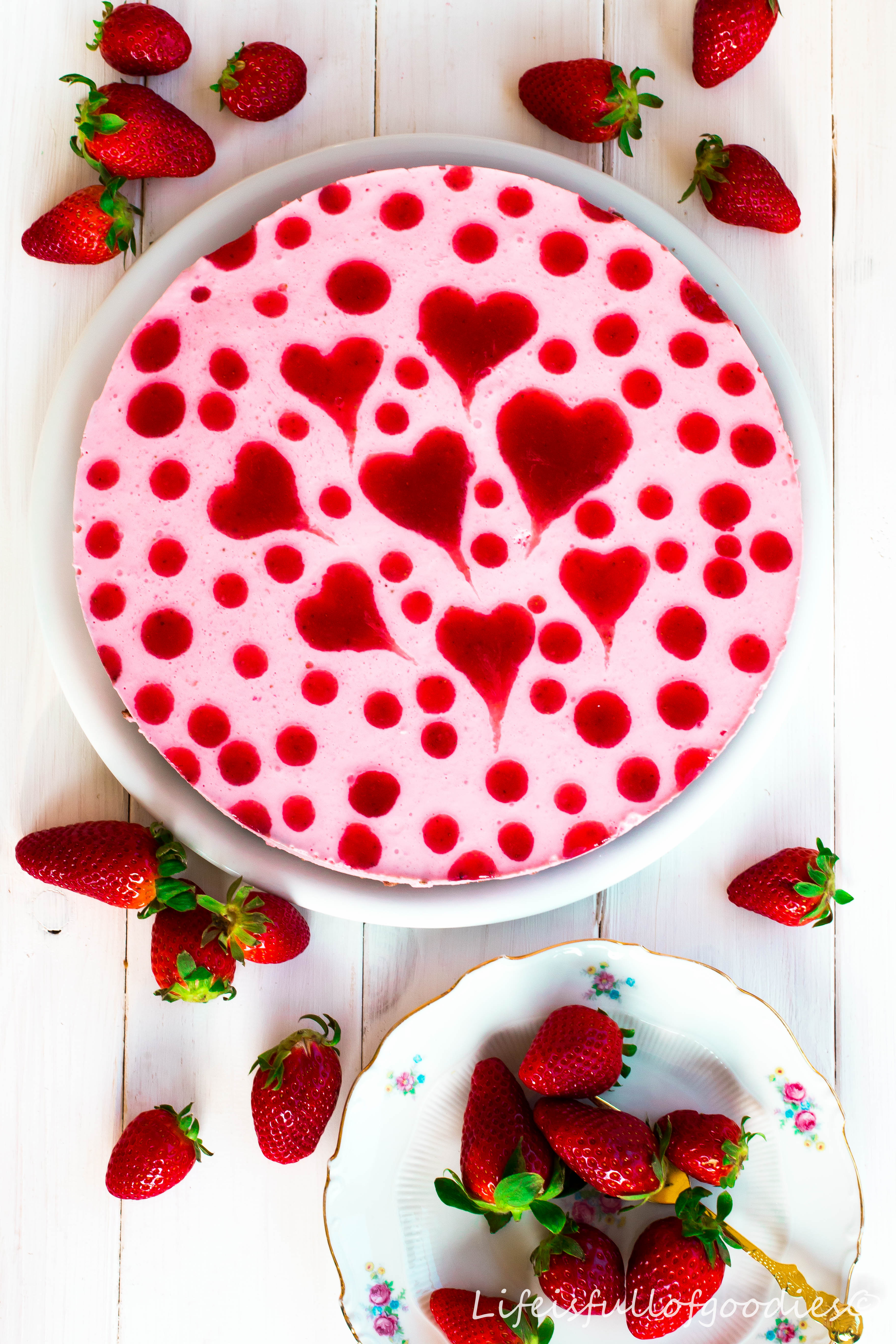 Herziger Erdbeer-Joghurt-Kuchen
