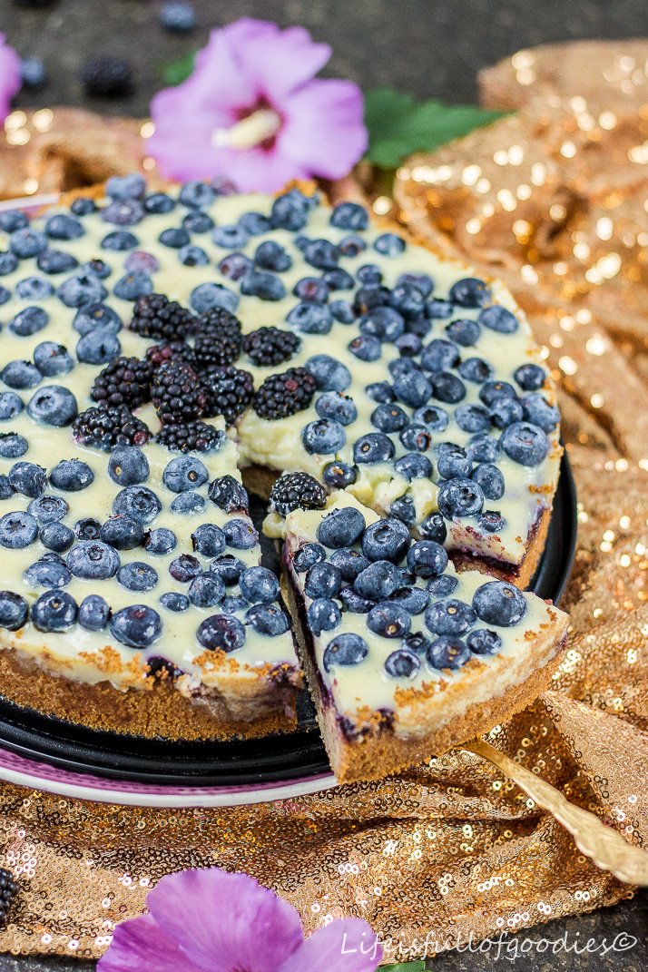 Blaubeer-Pudding-Kuchen