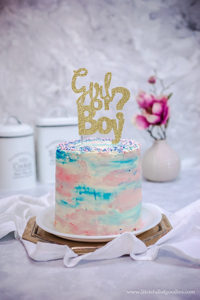 Gender Reveal Cake 