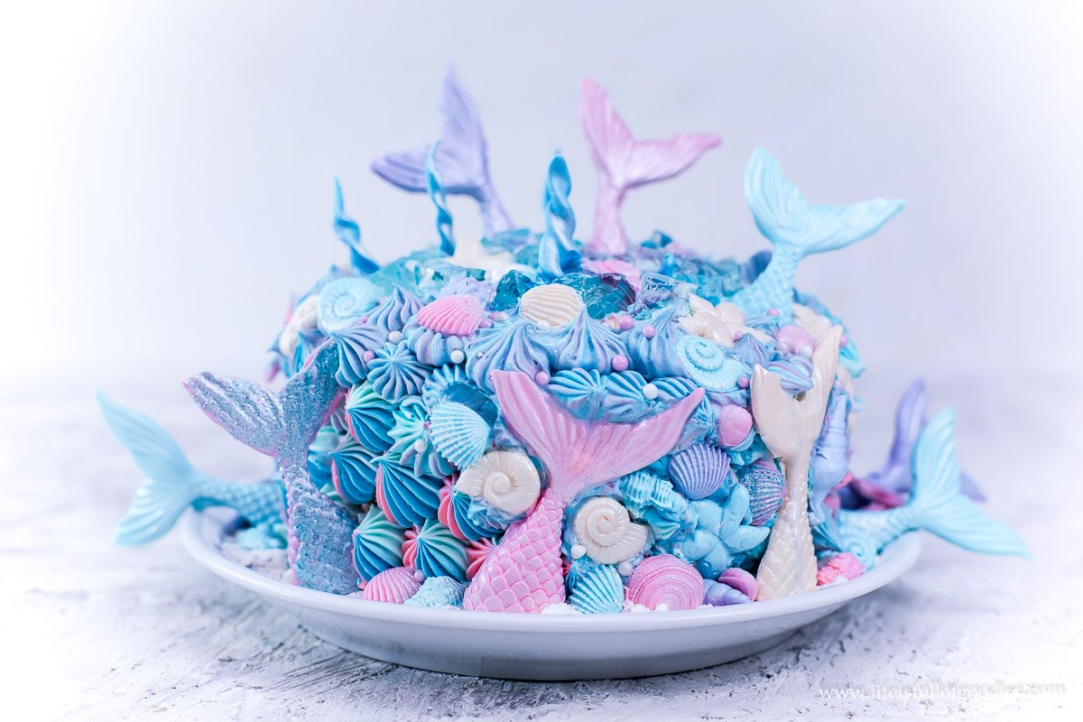 Mermaid Cake für einen 1. Mädelsgeburtstag