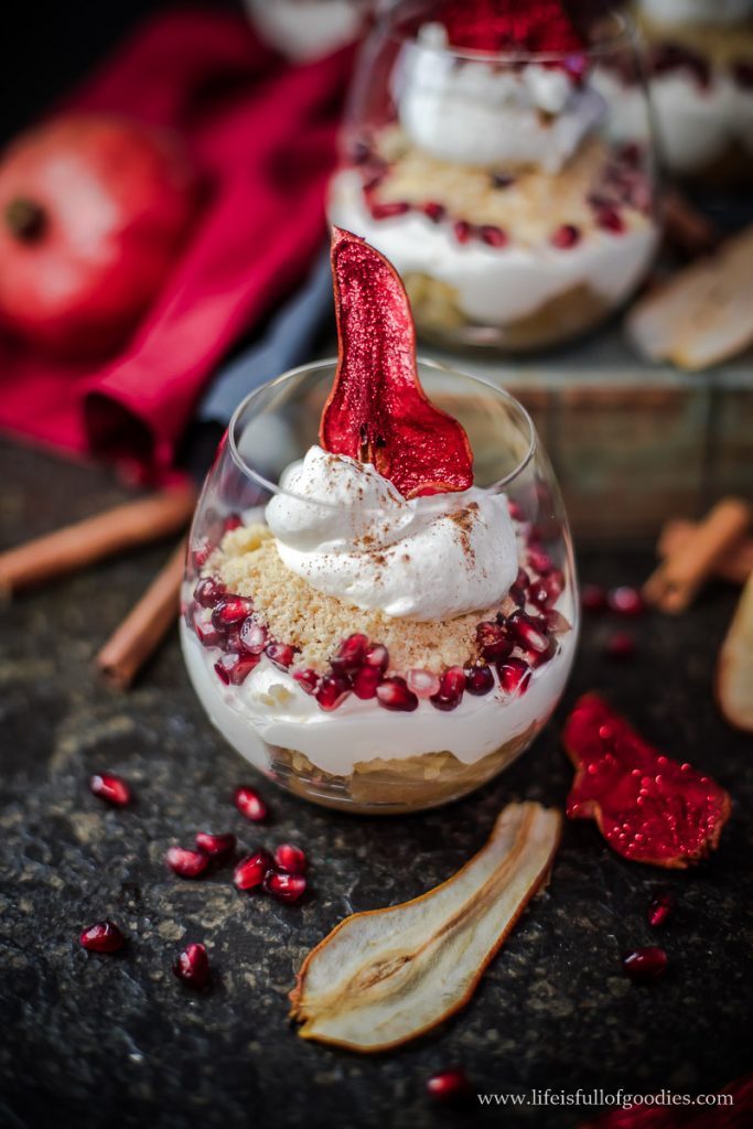 Birnen Tiramisu mit Granatapfel - auch als Apfel Tiramisu lecker ...