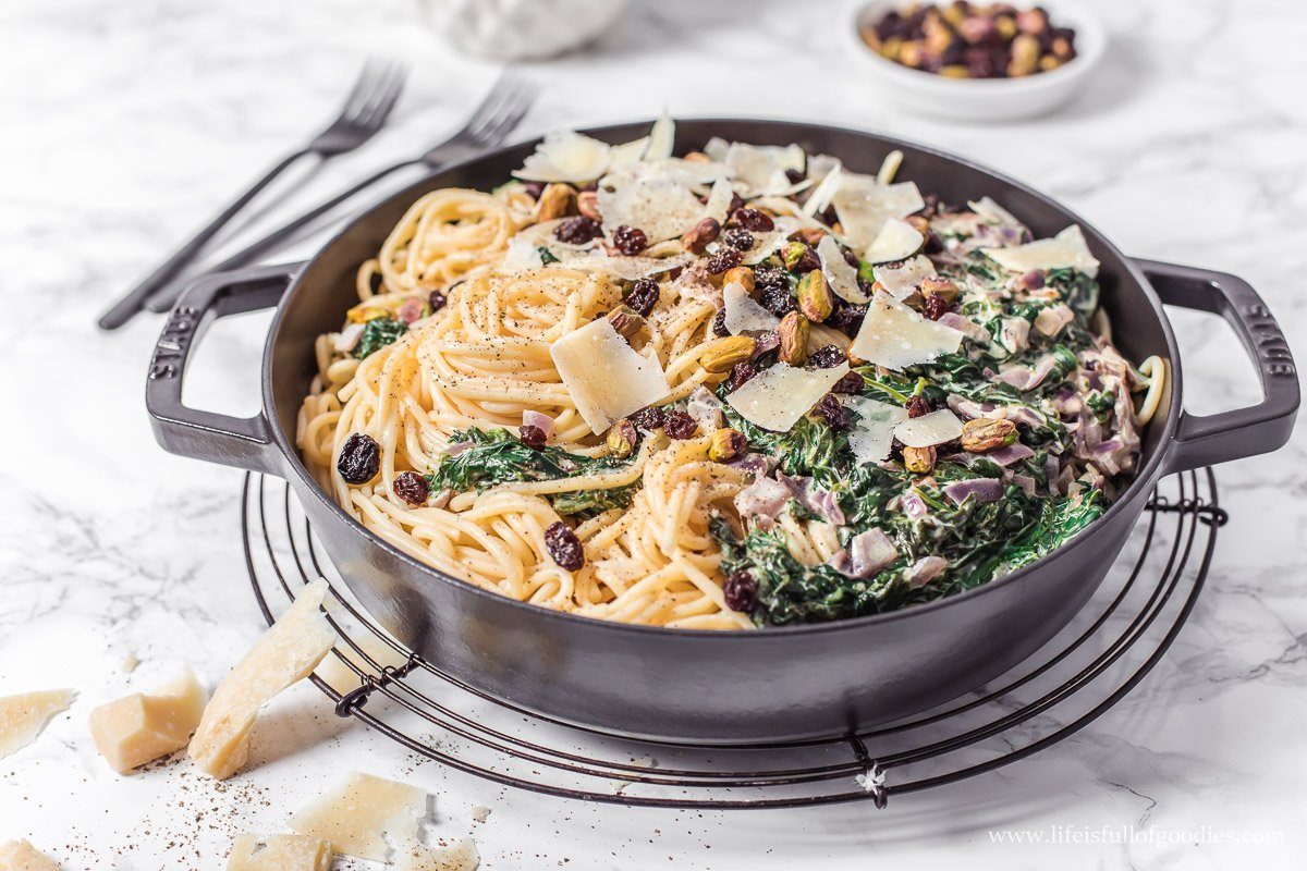 Spaghetti mit Rahm Blattspinat (6 von 34) - Life Is Full Of Goodies