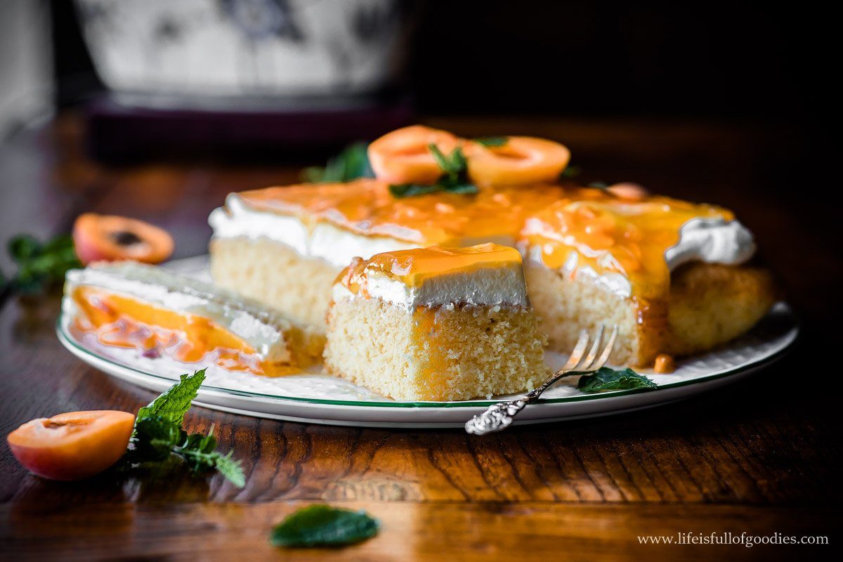 Aprikosen Creme Kuchen
