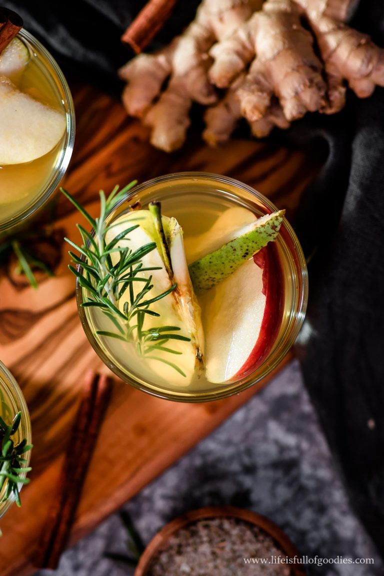 Apfel-Birnen-Punsch mit Ingwersirup - alkoholfrei | Life Is Full Of Goodies