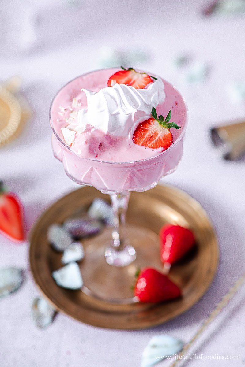 Frozen Strawberry Coconut Milkshake