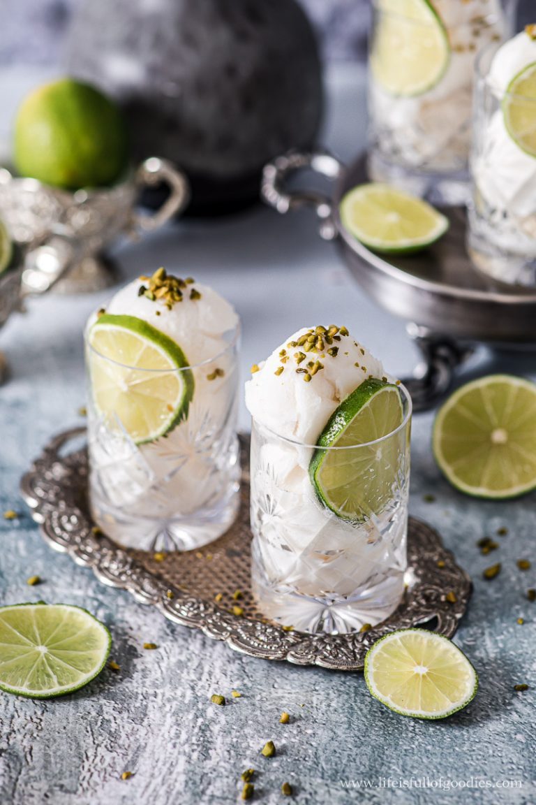 Holunderblütensorbet mit Limette | Life Is Full Of Goodies