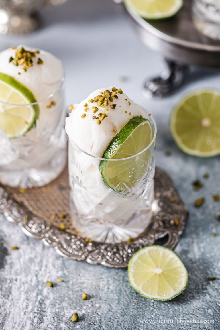 Holunderblütensorbet mit Limette | Life Is Full Of Goodies
