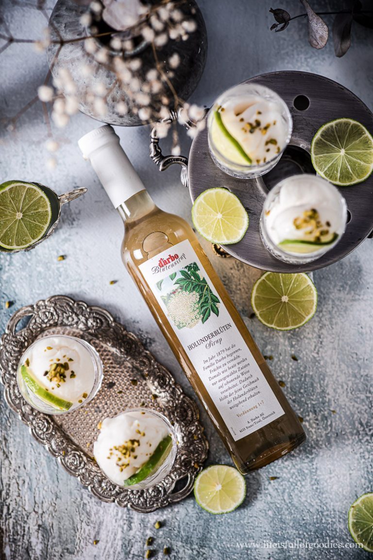 Holunderblütensorbet mit Limette | Life Is Full Of Goodies
