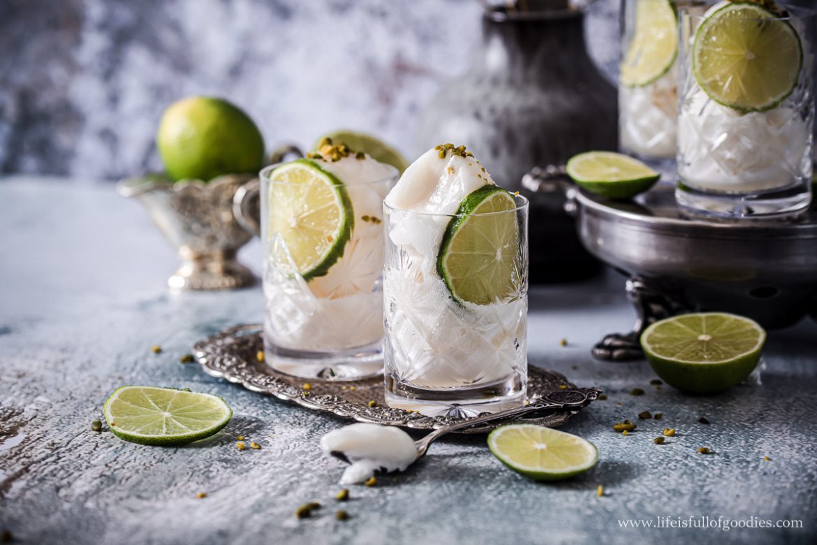 Holunderblütensorbet mit Limette | Life Is Full Of Goodies