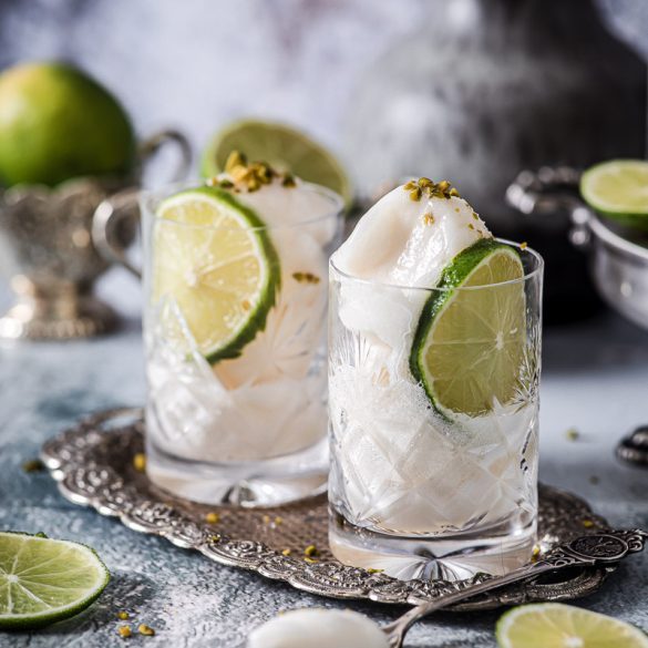 Holunderblütensorbet mit Limette | Life Is Full Of Goodies