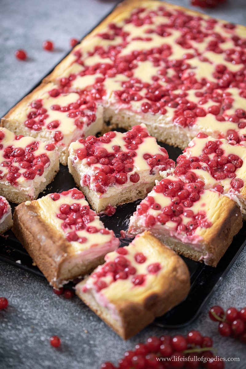 Johannisbeerkuchen von oben