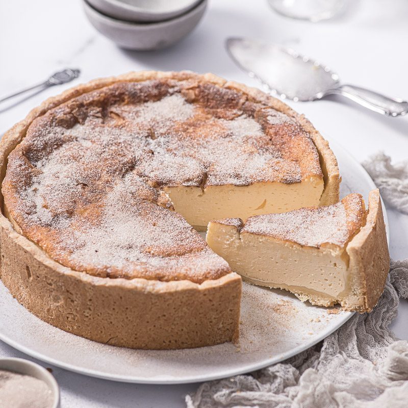 Rahm Käsekuchen mit Zimtzuckerkruste | Life Is Full Of Goodies
