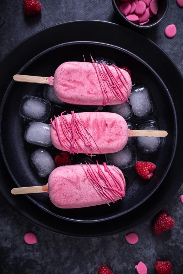 Himbeer Popsicles