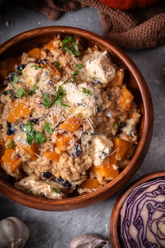 Kürbisrisotto mit Blauschimmelkäse | Life Is Full Of Goodies