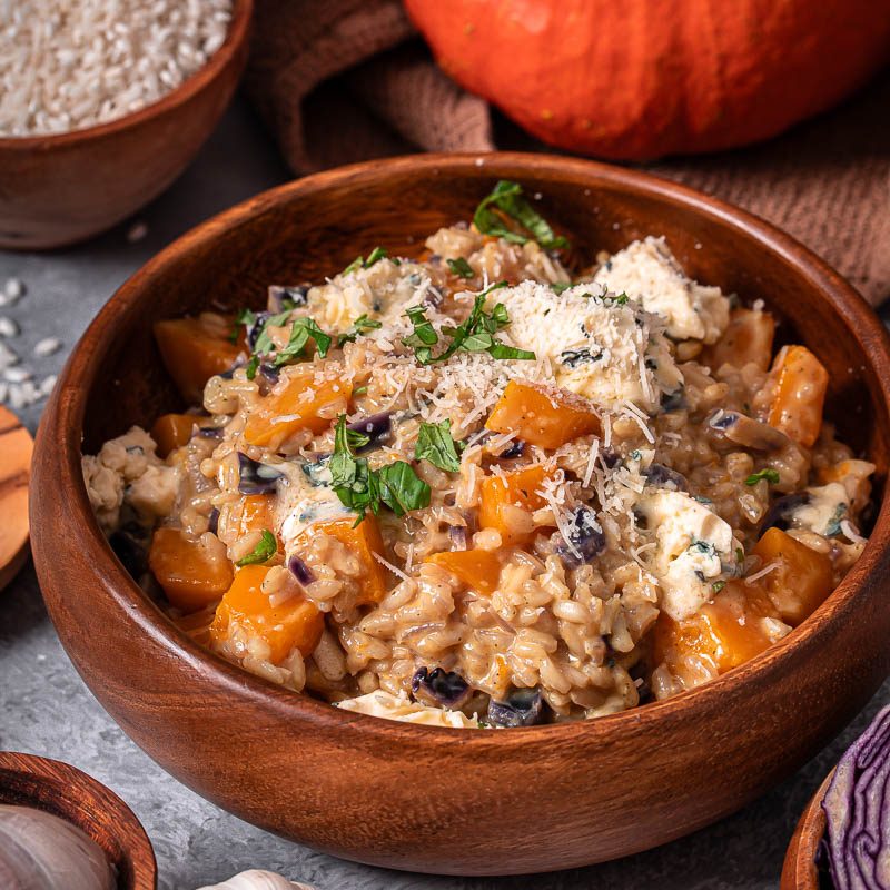 Kürbisrisotto mit Blauschimmelkäse | Life Is Full Of Goodies