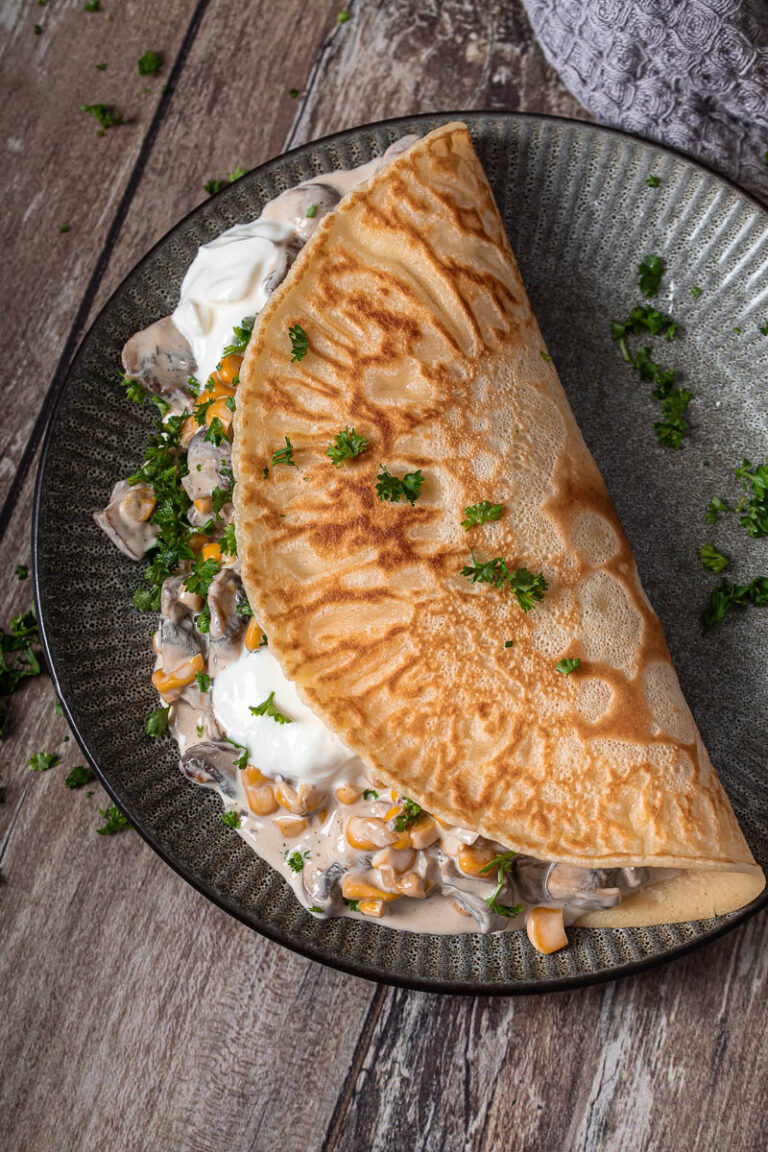 Gefüllte Pfannkuchen mit Pilzen | Life Is Full Of Goodies Gefüllte Pfannkuchen mit Pilzen | Life Is Full Of Goodies