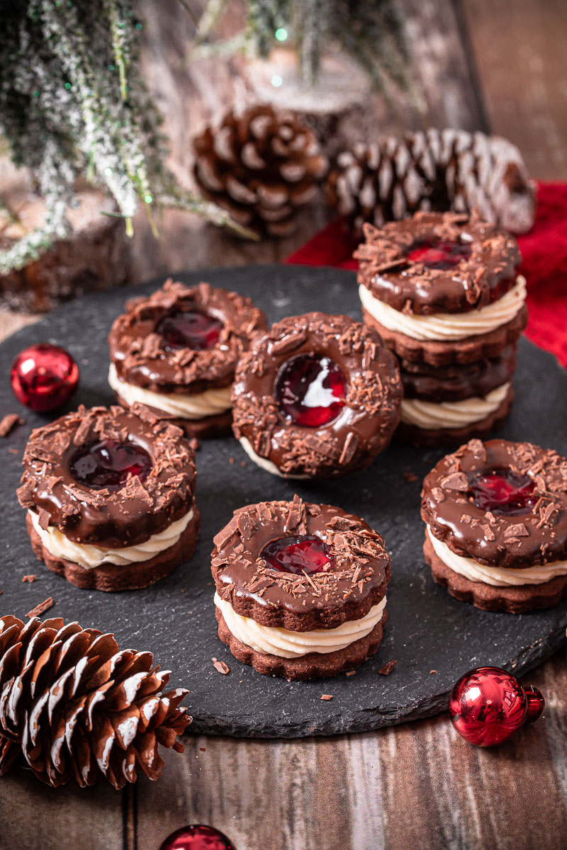 Schwarzwälder Kirsch Plätzchen