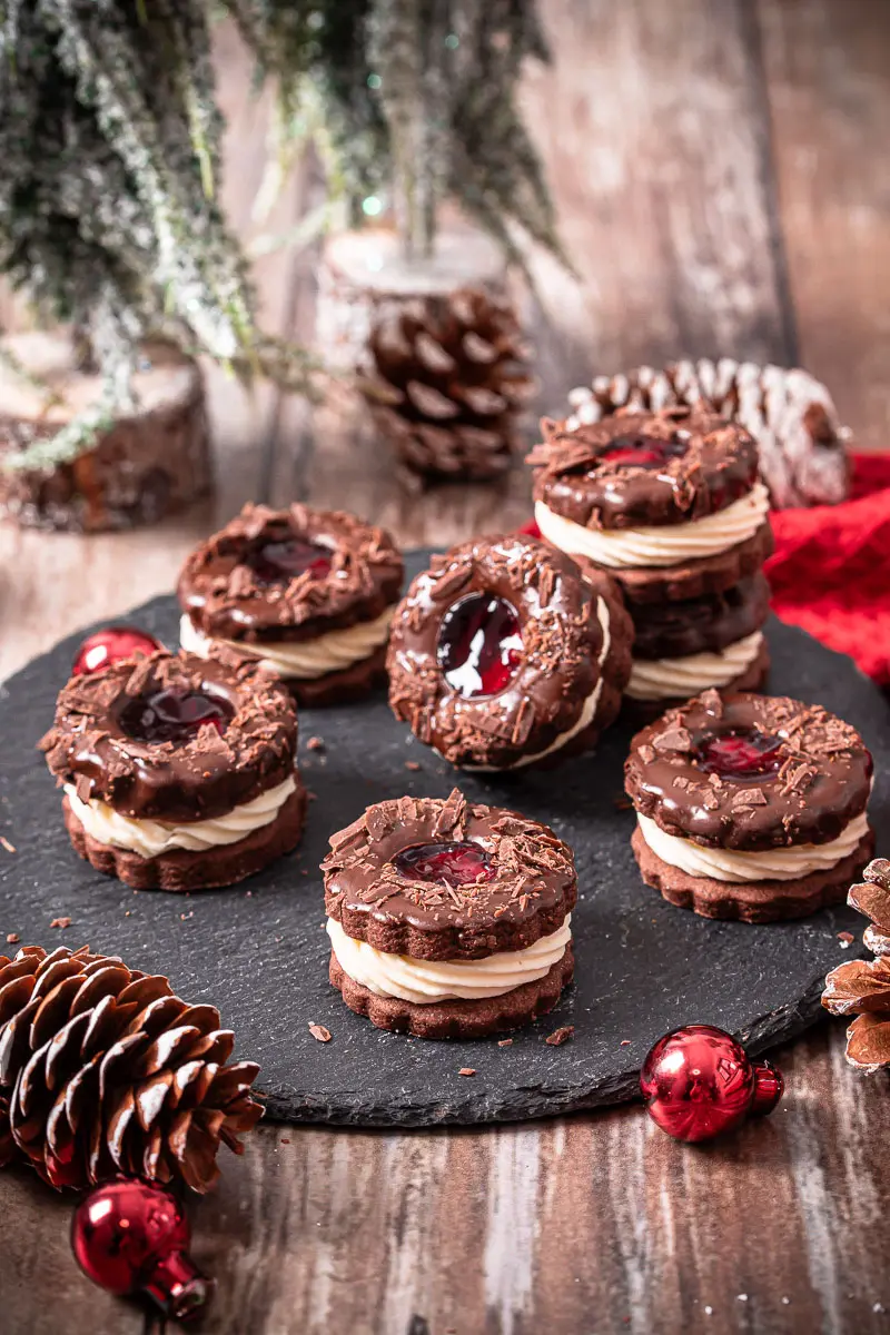 Schwarzwälder Kirsch Plätzchen