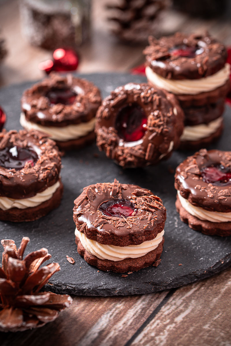 Schwarzwälder Kirsch Plätzchen