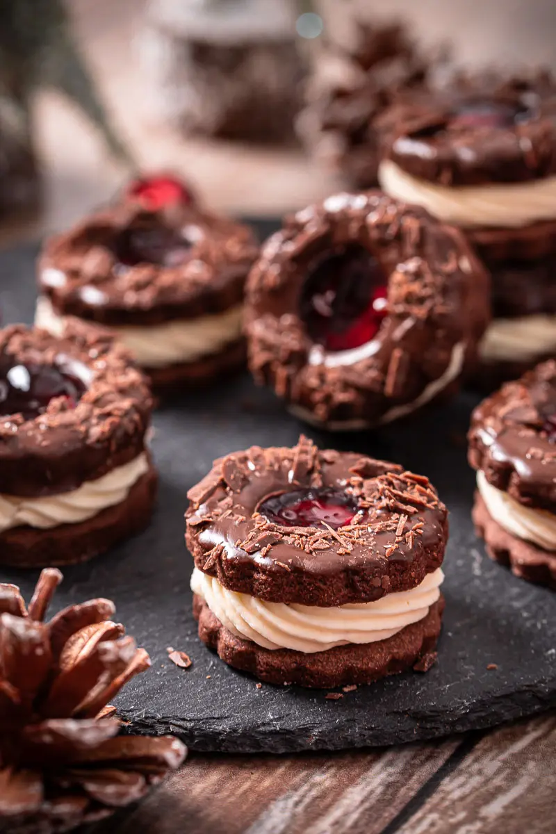 Schwarzwälder Kirsch Plätzchen