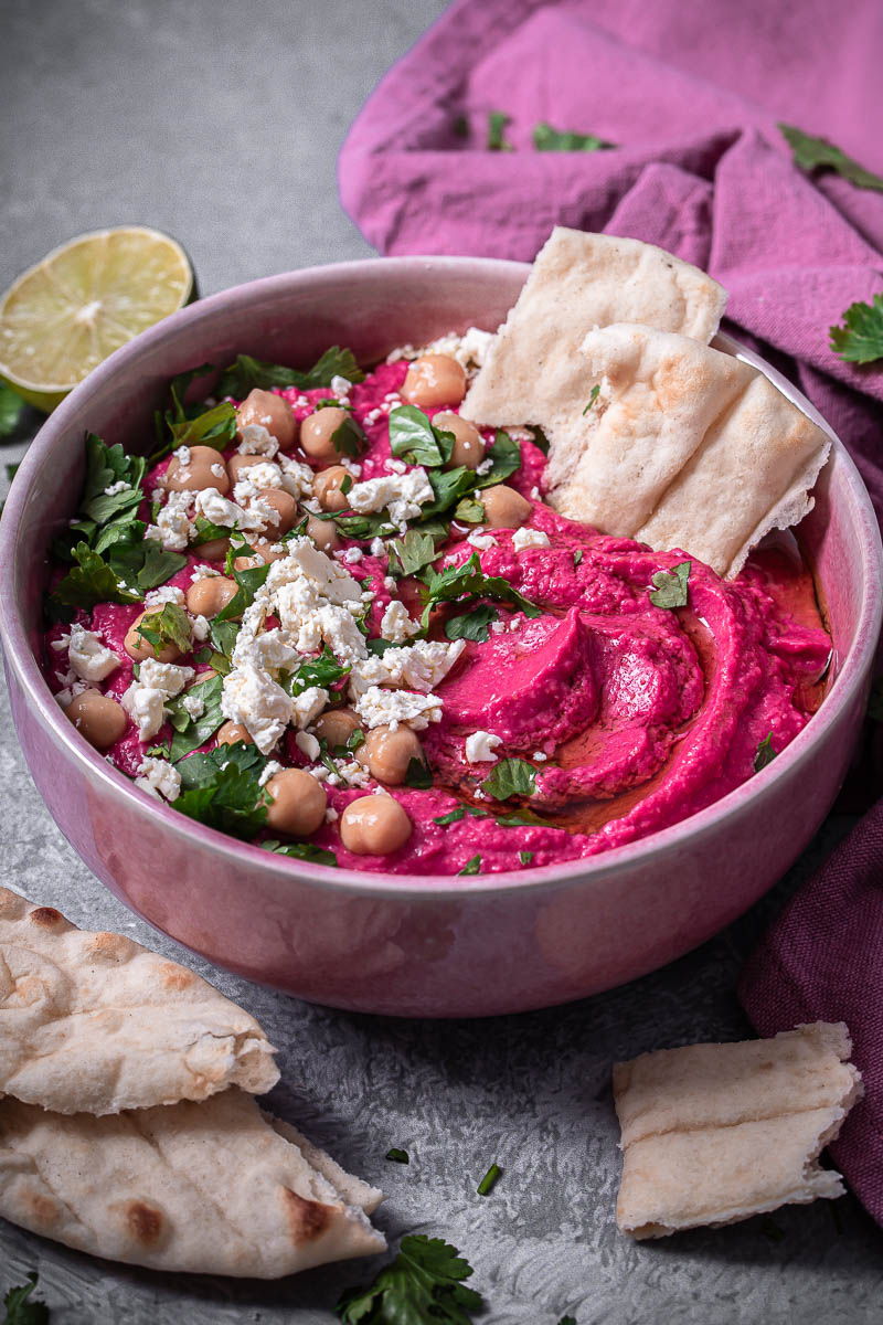 Pink Schale mit Pink Dip 