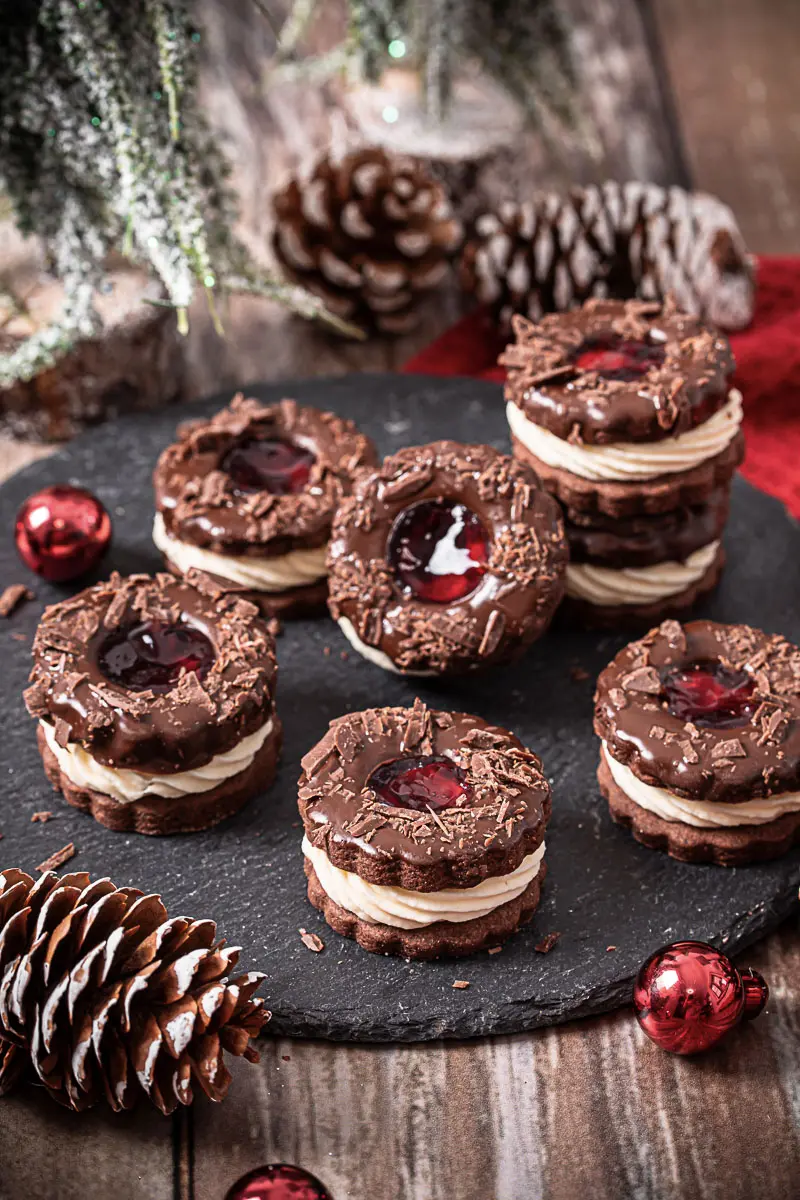 Schwarzwälder Kirsch Plätzchen