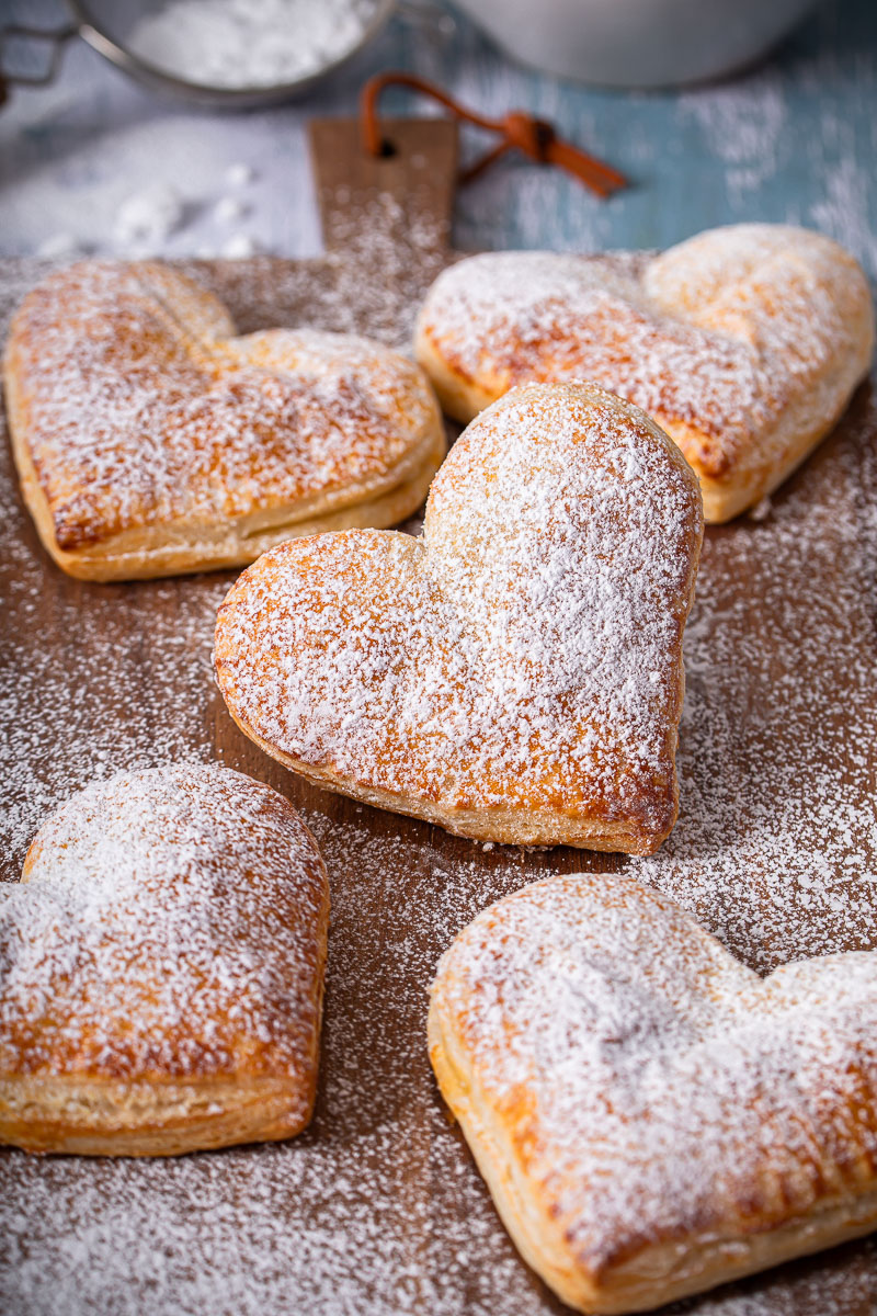 Gebäck für Valentinstag