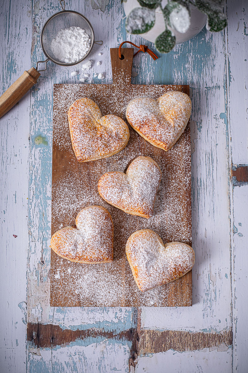 Gebäck für Valentinstag
