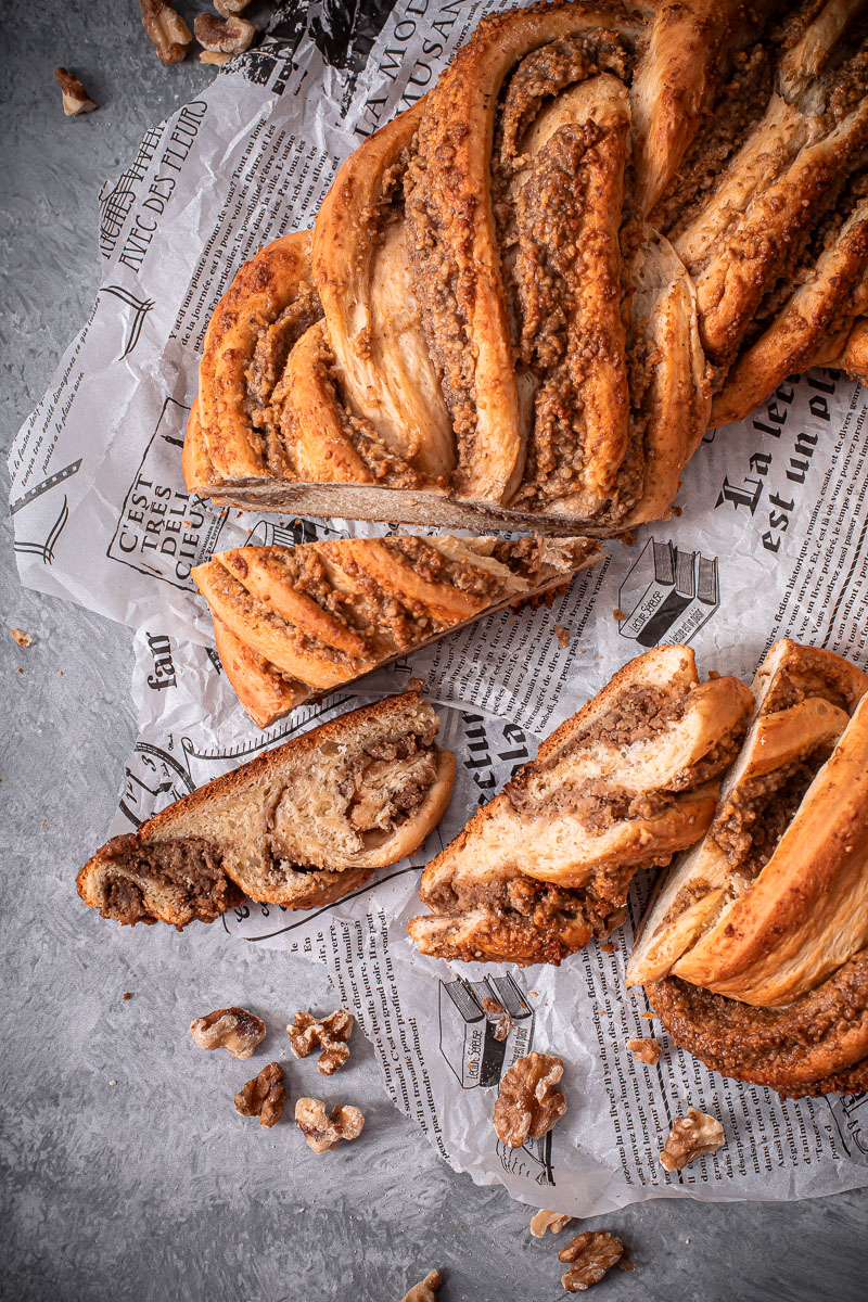 Apfel Walnuss Hefezopf