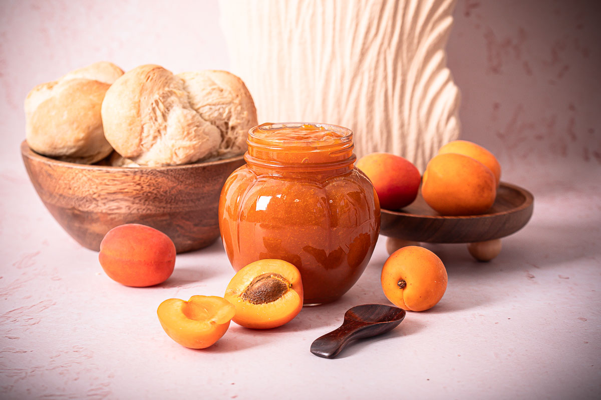 Aprikosen Fruchtaufstrich mit wenig Zucker