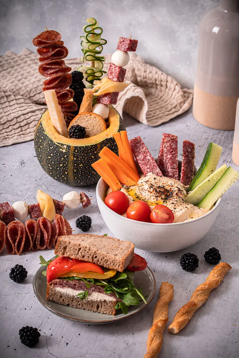 Salami Snacks in drei Varianten