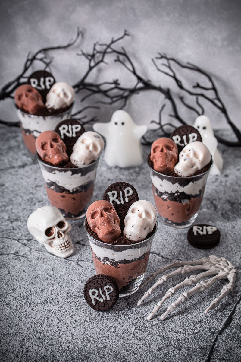 Nachtisch Totenköpfe