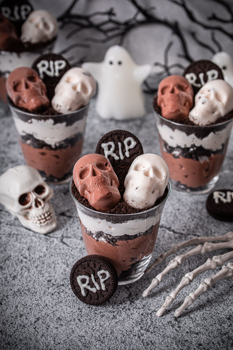Nachtisch Totenköpfe